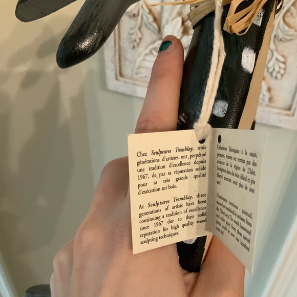 Vintage TREMBLAY CANADA Wooden Duck Sculpture Wine Bottle Holder Painted NEW - Picture 14 of 16